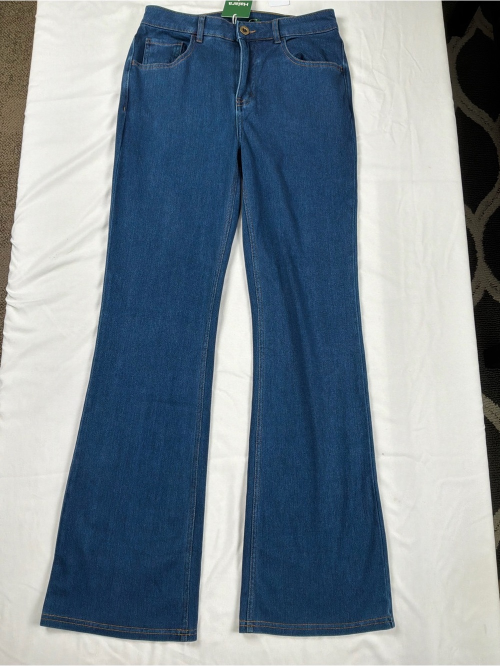 HALARA Dark Blue Flare Jeans